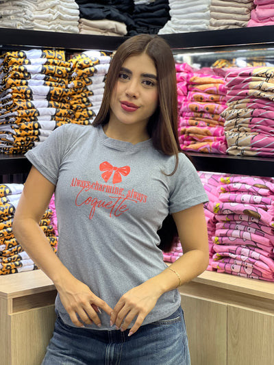 camiseta gris para dama manga corta - Always